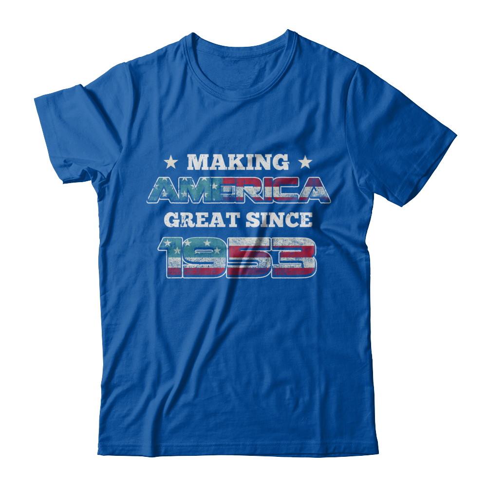 Making America Great Since 1953 68th Birthday-T-Shirt & Hoodie-Premium T-Shirt-Royal