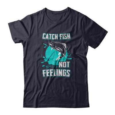 Catch Fish Not Feelings Fishing-T-Shirt & Tank Top-Premium T-Shirt-Midnight Navy