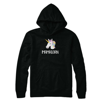 Unicorn Mom And Baby Mamacorn Mama Mother Day Gift-T-Shirt & Tank Top-Pullover Hoodie-Black