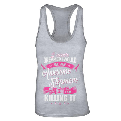 I Would Be An Awesome Stepmom Mothers Day Gifts-T-Shirt & Tank Top-Women's Ideal Racerback Tank-Heather Grey