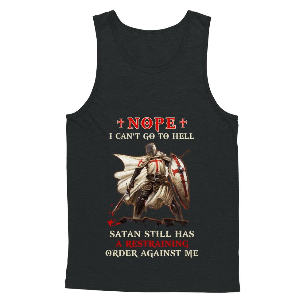 Knight Amerian Satan Still Has A Restraining Order Against Me-T-Shirt & Hoodie-Unisex Tank-Black