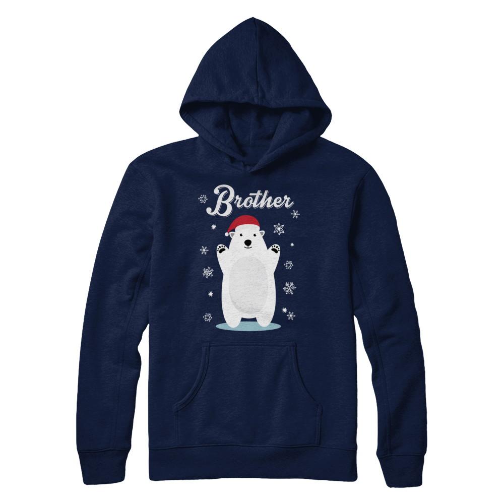 Brother Bear Christmas Santa Pajamas-T-Shirt & Sweatshirt-Pullover Hoodie-Navy