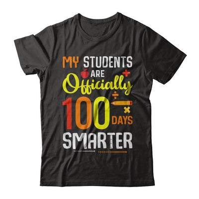 My Students Are 100 Days Smarter Teacher-T-Shirt & Hoodie-Premium T-Shirt-Black