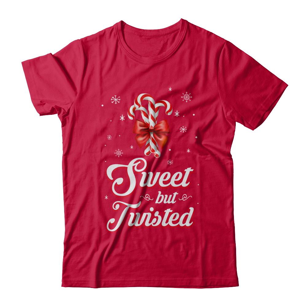 Sweet But Twisted Funny Candy Christmas Gifts-T-Shirt & Sweatshirt-Classic T-Shirt-Red