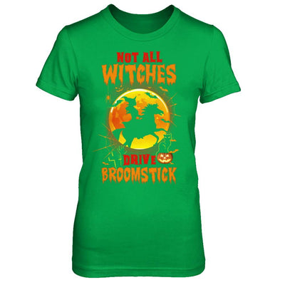 Not All Witches Drive Broom Funny Halloween Horse-T-Shirt & Sweatshirt-Women's T-Shirt-Irish Green
