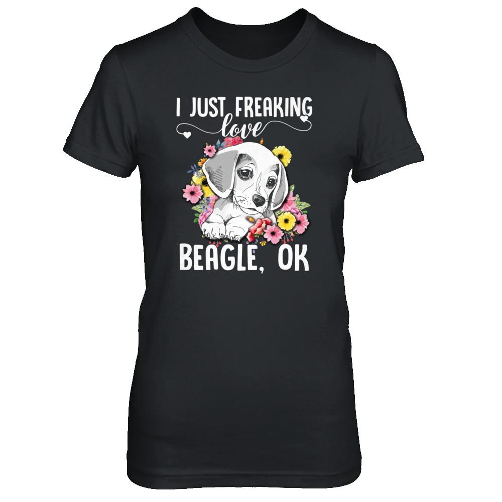 Dog I Just Freaking Love Beagle-T-Shirt & Tank Top-
