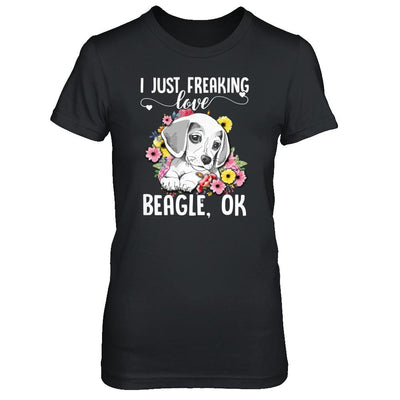 Dog I Just Freaking Love Beagle-T-Shirt & Tank Top-