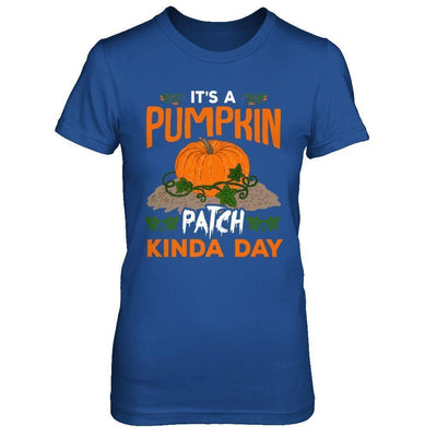 It's A Pumpkin Patch Kinda Day-T-Shirt & Sweatshirt-Women's T-Shirt-Royal