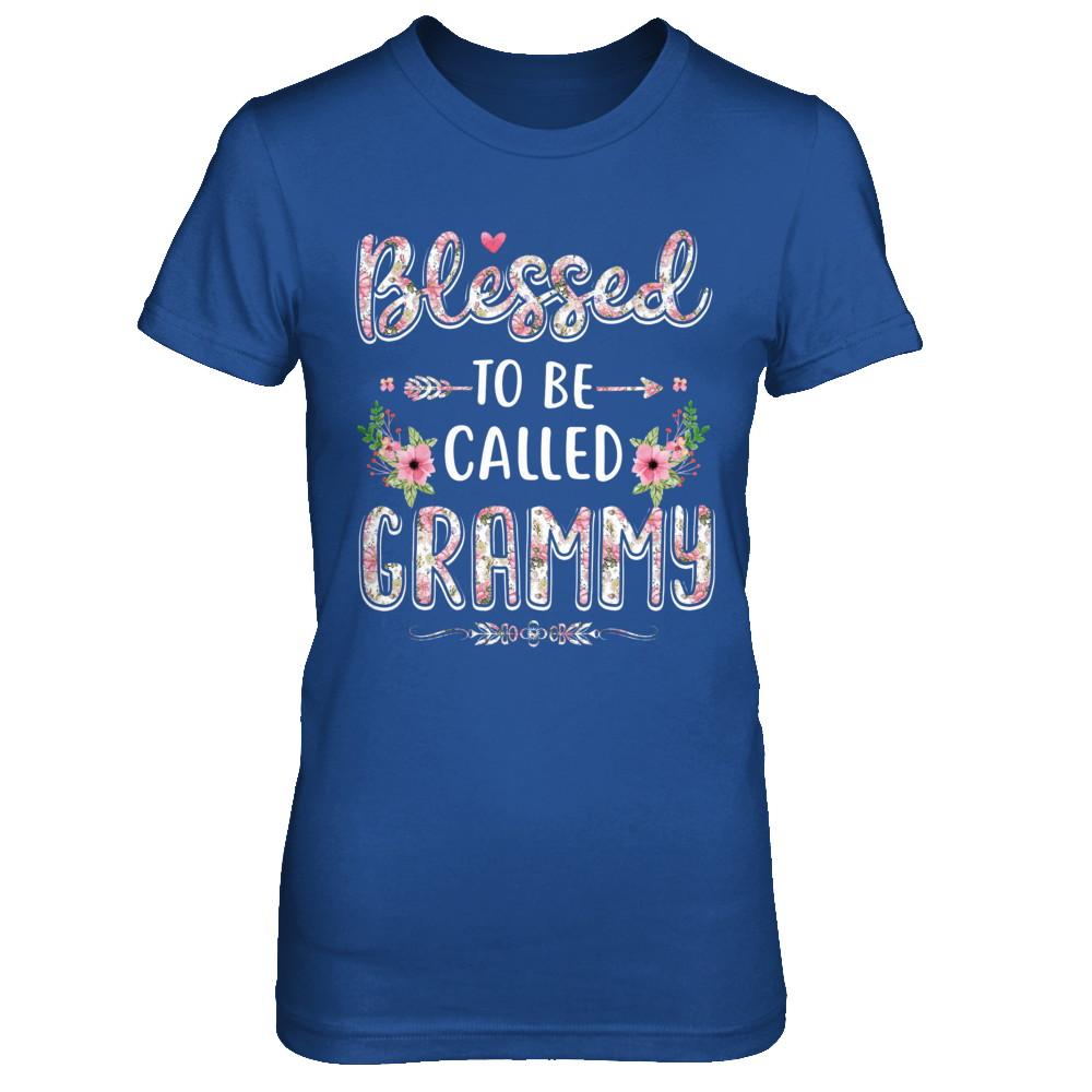 Funny Grandma Gifts Blessed To Be Called Grammy-T-Shirt & Hoodie-Women's T-Shirt-Royal