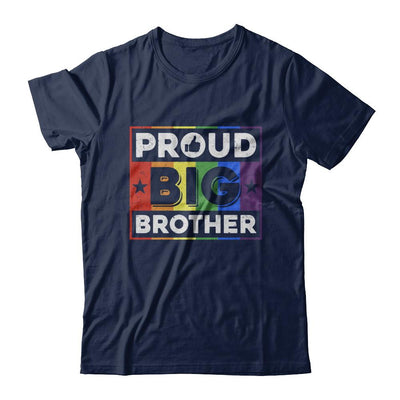 Proud Big Brother Gay Lesbian Pride Month LGBT-T-Shirt & Hoodie-Classic T-Shirt-Navy