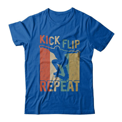 Kick Flip Skateboarding Repeat Vintage Skate-T-Shirt & Hoodie-Premium T-Shirt-Royal