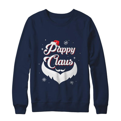 Santa Beard Matching Christmas Pajamas Pappy Claus-T-Shirt & Sweatshirt-Crewneck Sweatshirt-Navy