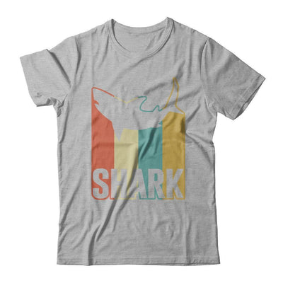 Classic Vintage Retro Style Shark-T-Shirt & Hoodie-Premium T-Shirt-Heather Gray