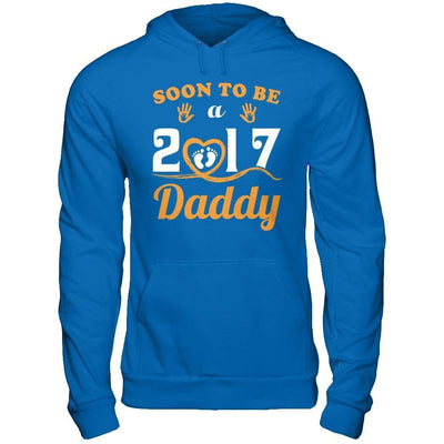 Soon To Be A Daddy Since 2017-T-Shirt & Hoodie-Pullover Hoodie-Royal