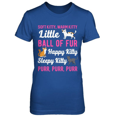 Soft Warm Little Ball Of Fur Happy Sleepy Kitty Cat-T-Shirt & Hoodie-Women's T-Shirt-Royal
