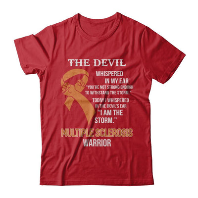 I Am The Storm Support Multiple Sclerosis Awareness Warrior Gift-T-Shirt & Hoodie-Classic T-Shirt-Red