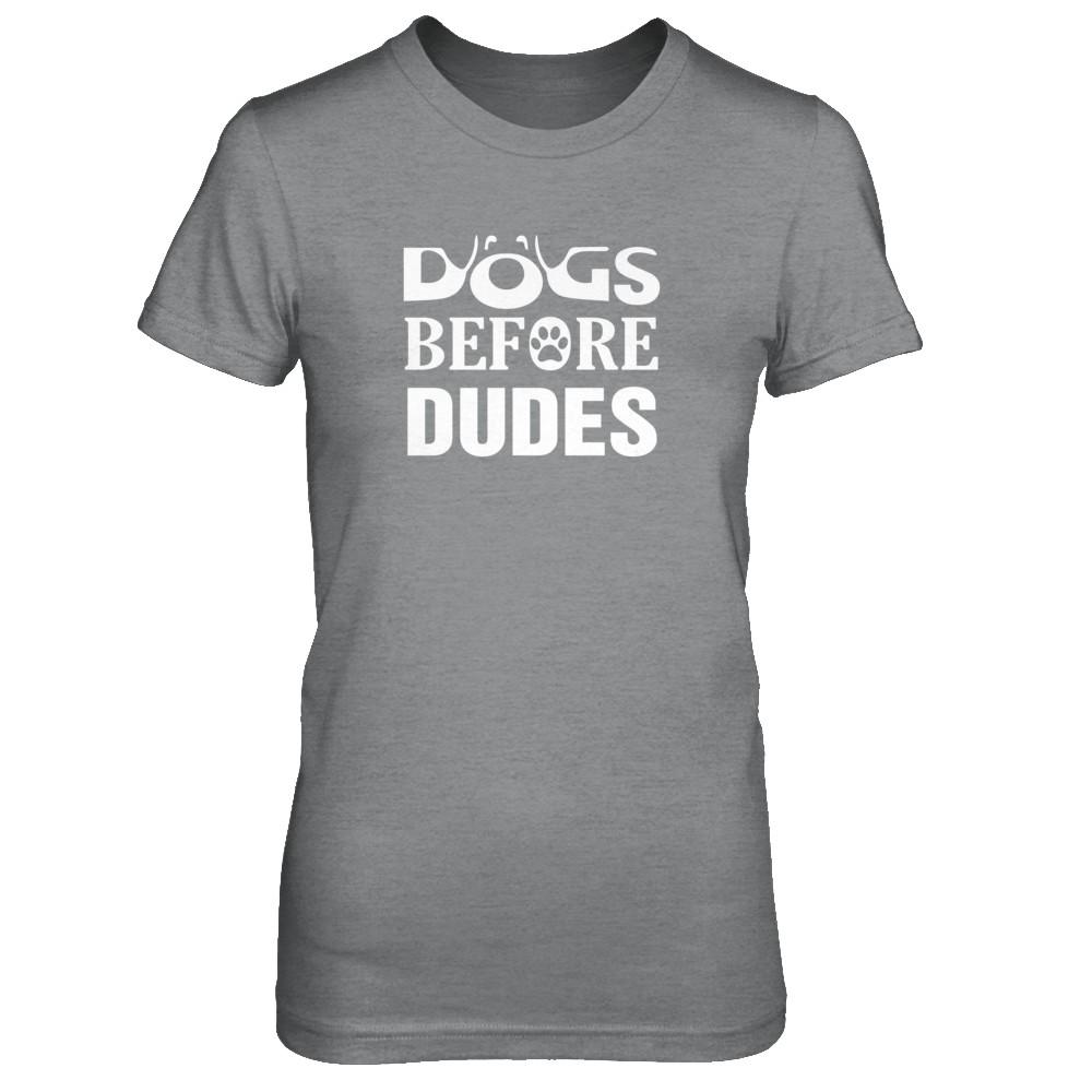 Dogs Before Dudes-T-Shirt & Tank Top-Women's T-Shirt-Sport Grey