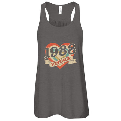 Vintage Retro Classic Heart Made In 1988-T-Shirt & Tank Top-