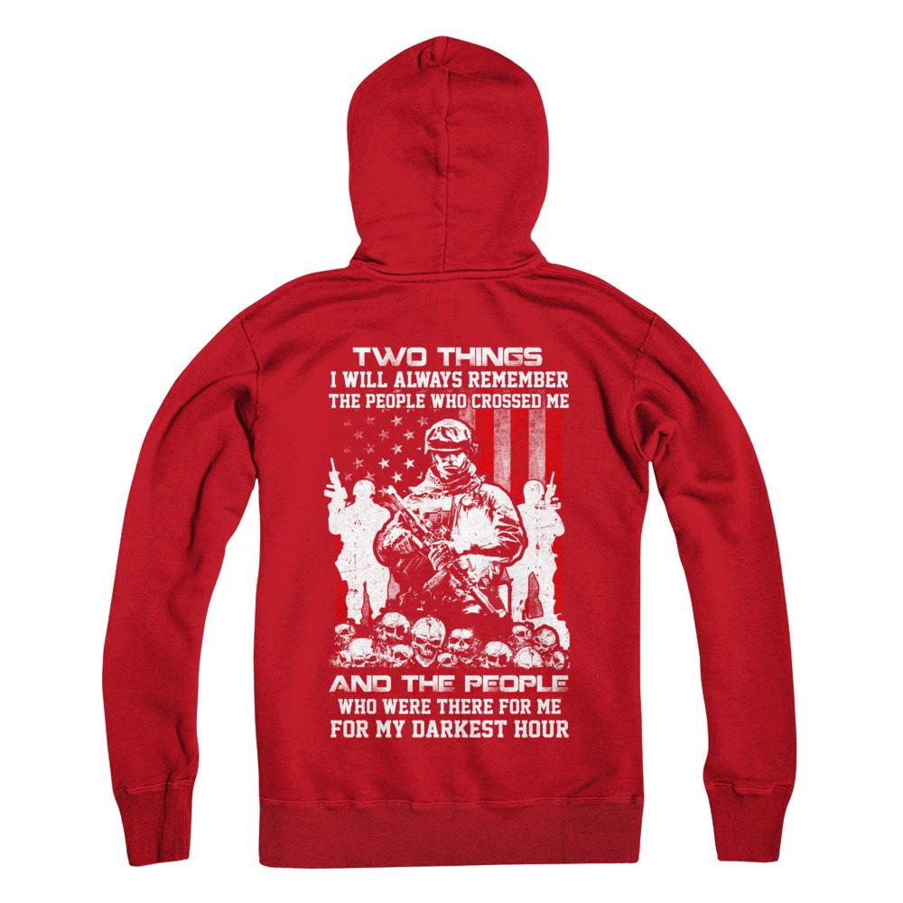 Veteran Soldier Who Were There For Me For My Darkest Hour-T-Shirt & Hoodie-Pullover Hoodie-Red