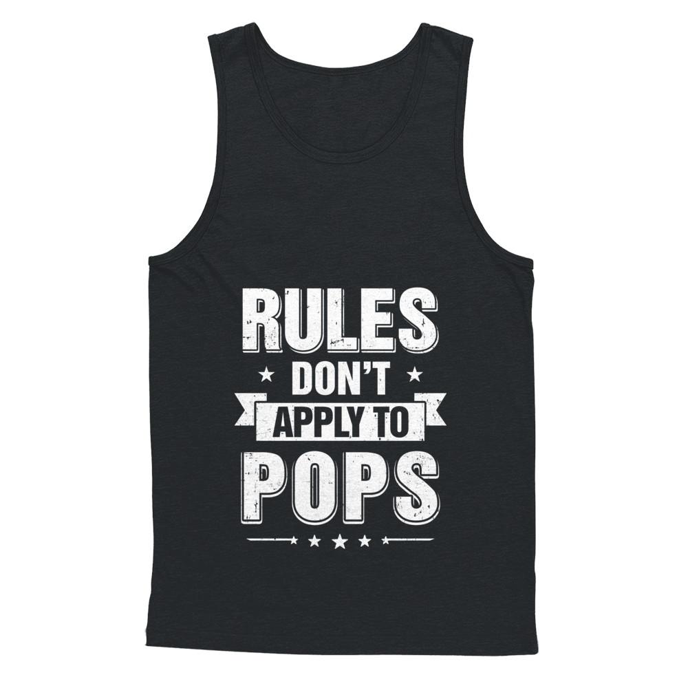 Grandfather Rules Don't Apply To Pops-T-Shirt & Hoodie-Unisex Tank-Black
