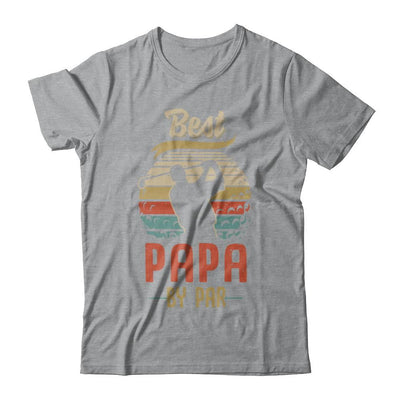 Vintage Best Papa By Par Fathers Day Funny Golf Gift-T-Shirt & Hoodie-Classic T-Shirt-Sport Grey