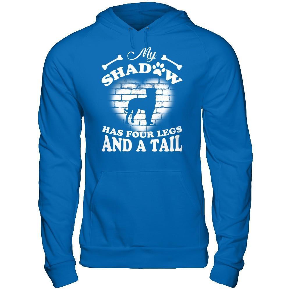 My Shadow Has Four Legs And A Tail Dog Lovers-T-Shirt & Hoodie-Pullover Hoodie-Royal