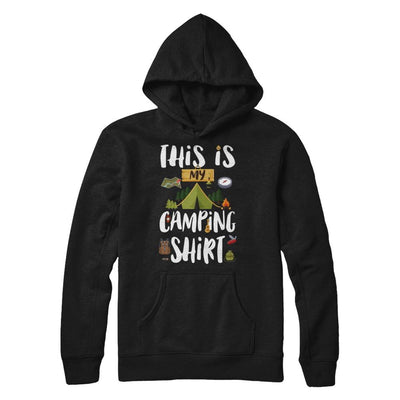 Funny This Is My Camping-T-Shirt & Hoodie-Pullover Hoodie-Black