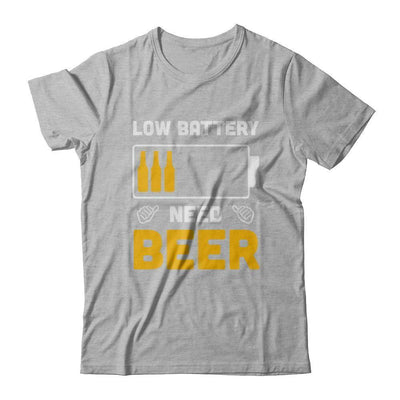 Low Battery Need Beer-T-Shirt & Hoodie-Premium T-Shirt-Heather Gray