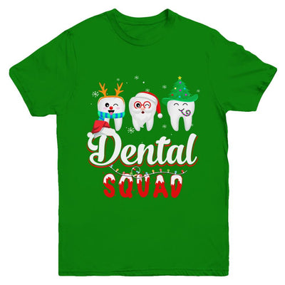Dental Squad Tooth Christmas Dental Assistant Gifts Youth-Youth Shirt-Youth T-Shirt-Irish Green