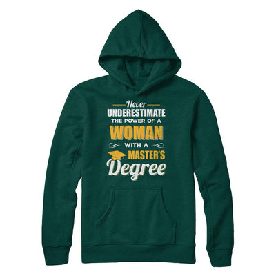Funny Woman With A Masters Degree Graduation Gift-T-Shirt & Hoodie-Pullover Hoodie-Deep Forest
