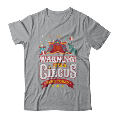 Circus Carnival Warning Birthday Children Party-T-Shirt & Hoodie-Classic T-Shirt-Sport Grey