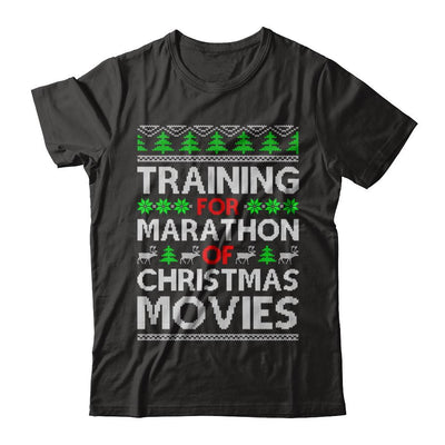 Training For A Marathon Of Christmas Movies-T-Shirt & Sweatshirt-Premium T-Shirt-Black