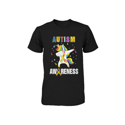 Inspirational Autism Awareness Unicorn Support Youth-Youth Shirt-Toddler T-Shirt-Black