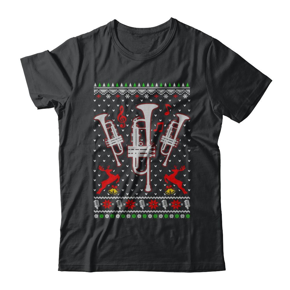 Santa Trumpet Ugly Christmas Sweater Gifts