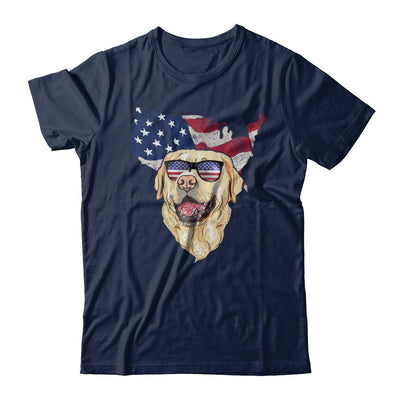 Funny Patriot Labrador Dog 4Th Of July American Flag-T-Shirt & Hoodie-Classic T-Shirt-Navy