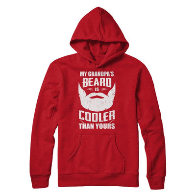 My Grandpa's Beard Is Cooler Than Yours-T-Shirt & Hoodie-Pullover Hoodie-Red