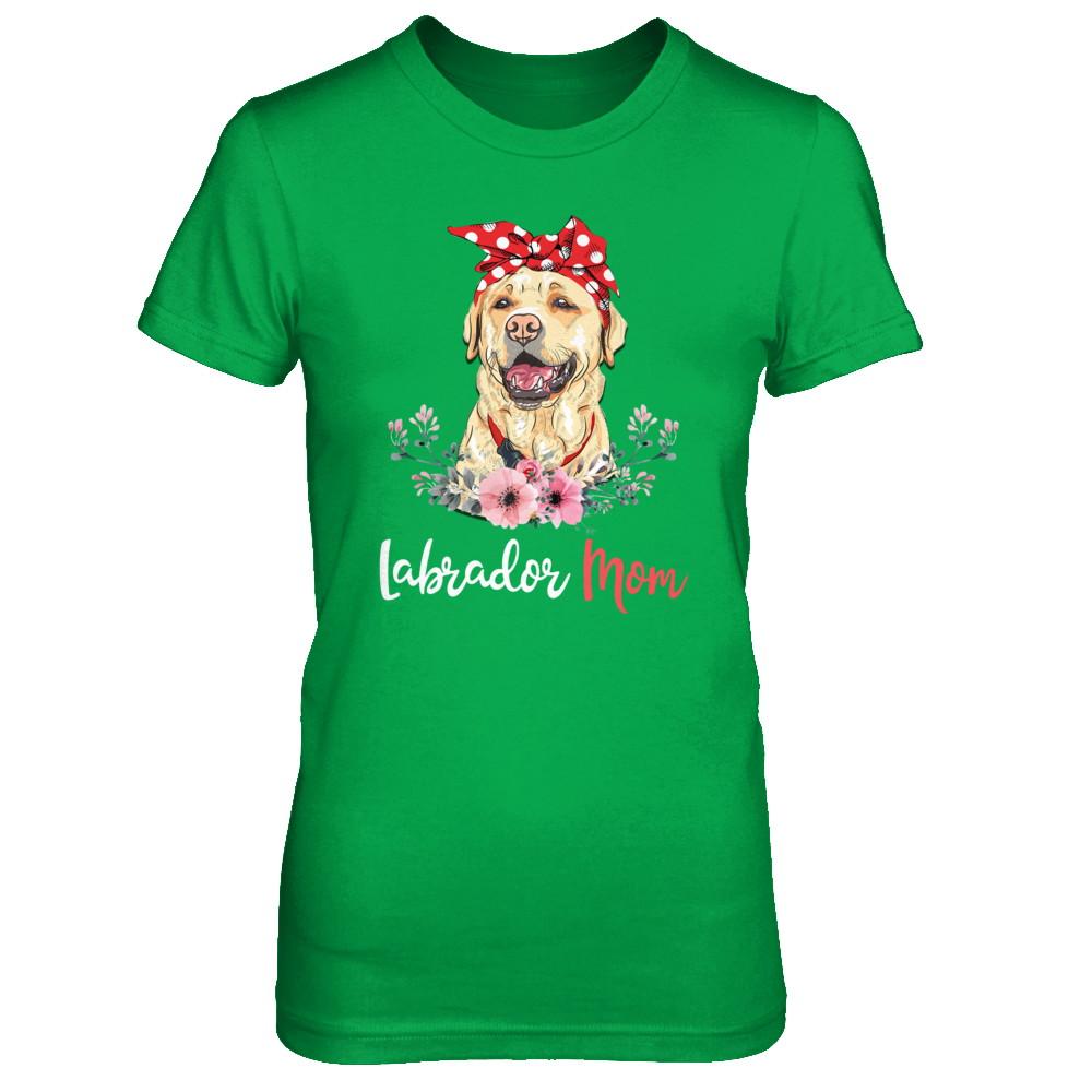 Labrador Mom Gift For Women Dog Lover-T-Shirt & Hoodie-Women's T-Shirt-Irish Green
