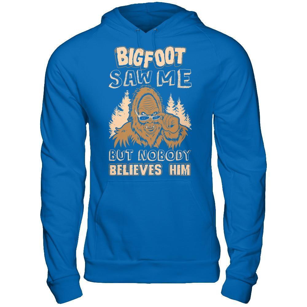 Bigfoot Saw Me But Nobody Believes Him-T-Shirt & Hoodie-Pullover Hoodie-Royal