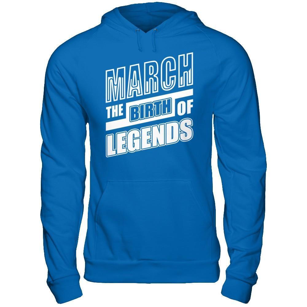 March The Birth Of Legends-T-Shirt & Hoodie-Pullover Hoodie-Royal
