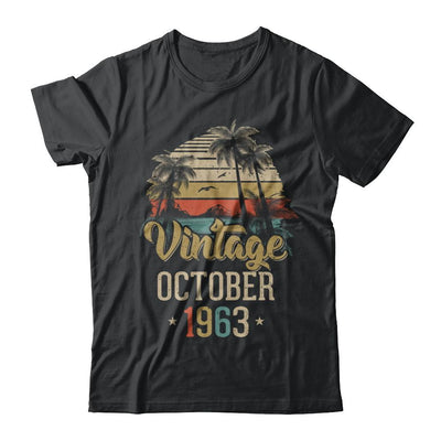 Retro Classic Vintage October 1963 58th Birthday Gift-T-Shirt & Hoodie-Classic T-Shirt-Black