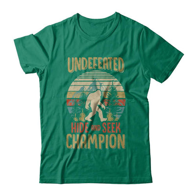 Vintage Bigfoot Undefeated Hide And Seek Champion-T-Shirt & Hoodie-Classic T-Shirt-Kelly Green