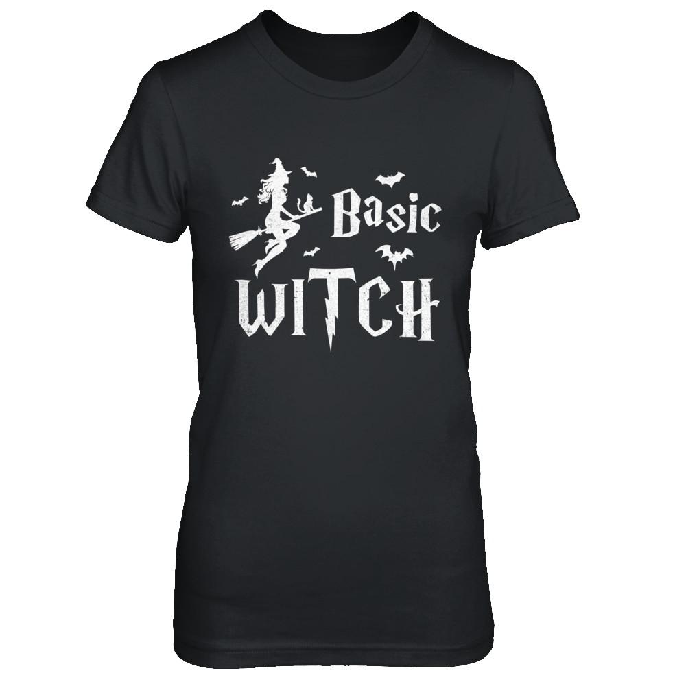 Basic Witch Halloween-T-Shirt & Sweatshirt-Women's T-Shirt-Black