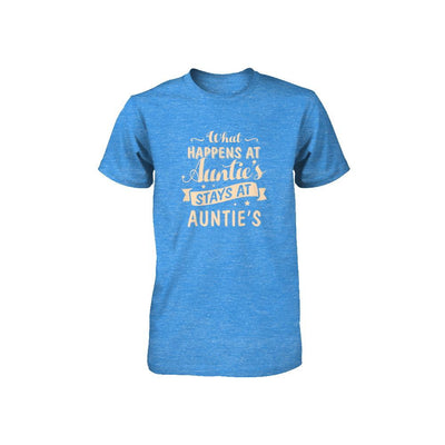 What Happens At Auntie's Stays At Auntie's Youth-Youth Shirt-Youth T-Shirt-True Royal Triblend