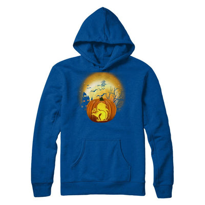 Pumpkin Squirrel Halloween Human Costume-T-Shirt & Hoodie-Pullover Hoodie-Deep Royal