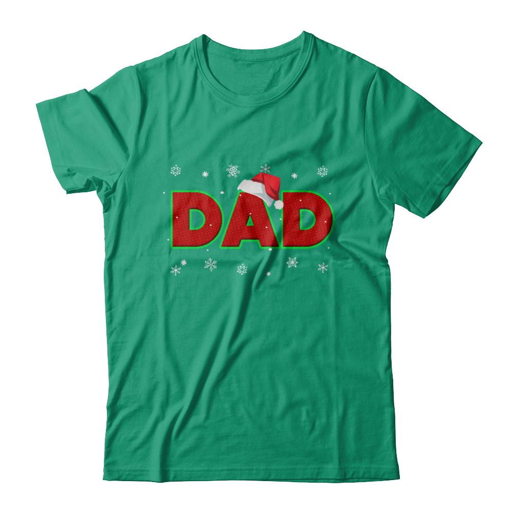 Dad Christmas Santa Ugly Sweater Gift-T-Shirt & Sweatshirt-Classic T-Shirt-Kelly Green