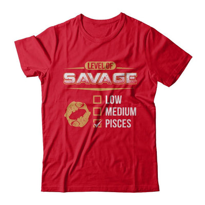 Level Of Savage Pisces-T-Shirt & Hoodie-Premium T-Shirt-Red