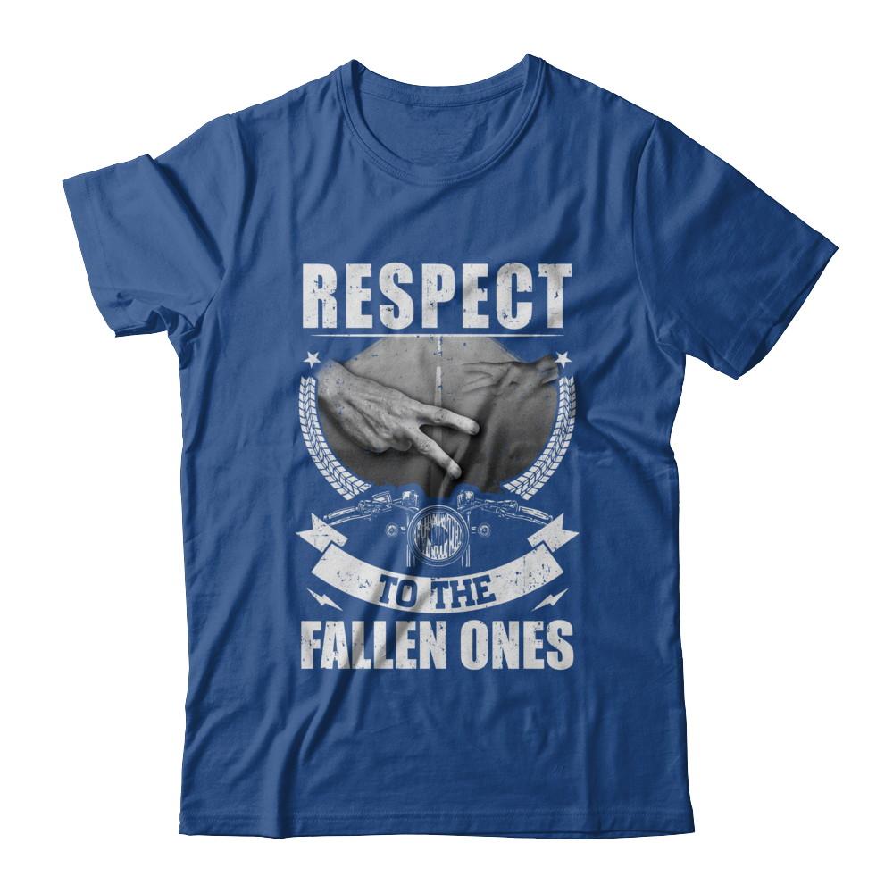 Respect To The Fallen Ones Motorbike-T-Shirt & Hoodie-Classic T-Shirt-Royal