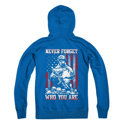 Veteran Soldier Never Forget Who You Are-T-Shirt & Hoodie-Pullover Hoodie-Royal