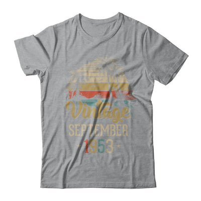 Retro Classic Vintage September 1953 68th Birthday Gift-T-Shirt & Hoodie-Classic T-Shirt-Sport Grey
