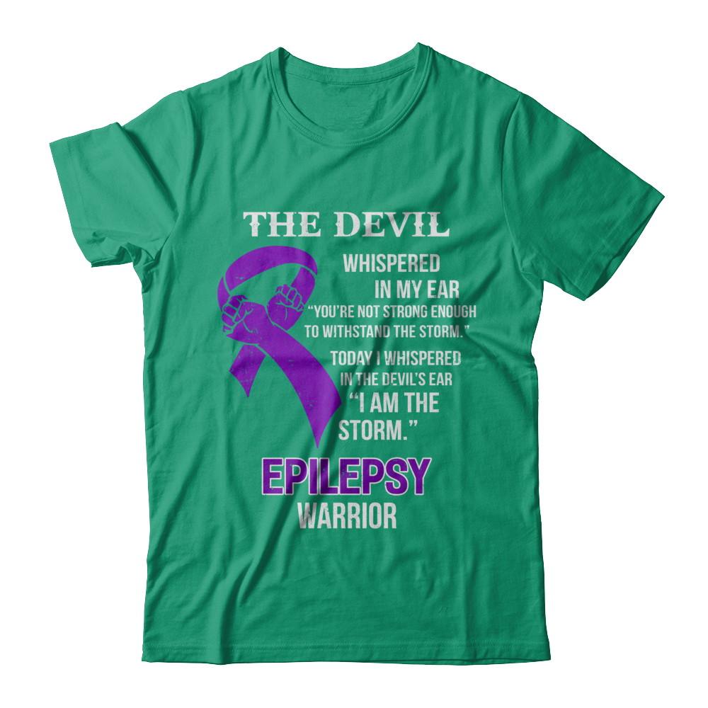 I Am The Storm Support Epilepsy Awareness Warrior Gift-T-Shirt & Hoodie-Classic T-Shirt-Kelly Green
